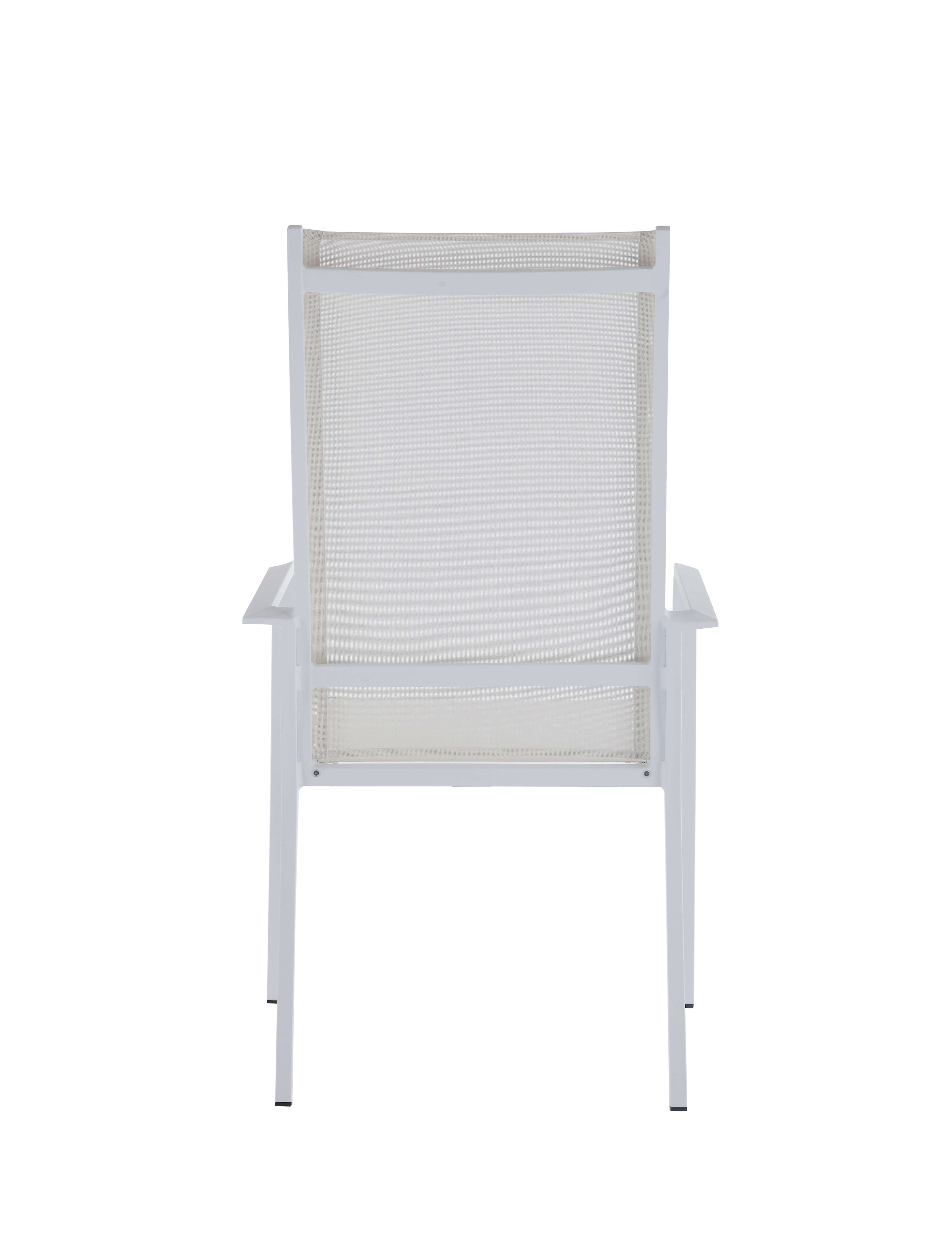 Malibu High Back Outdoor Aluminum Sling Seat Chair