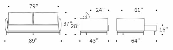 Malloy Fabric Sofa Bed