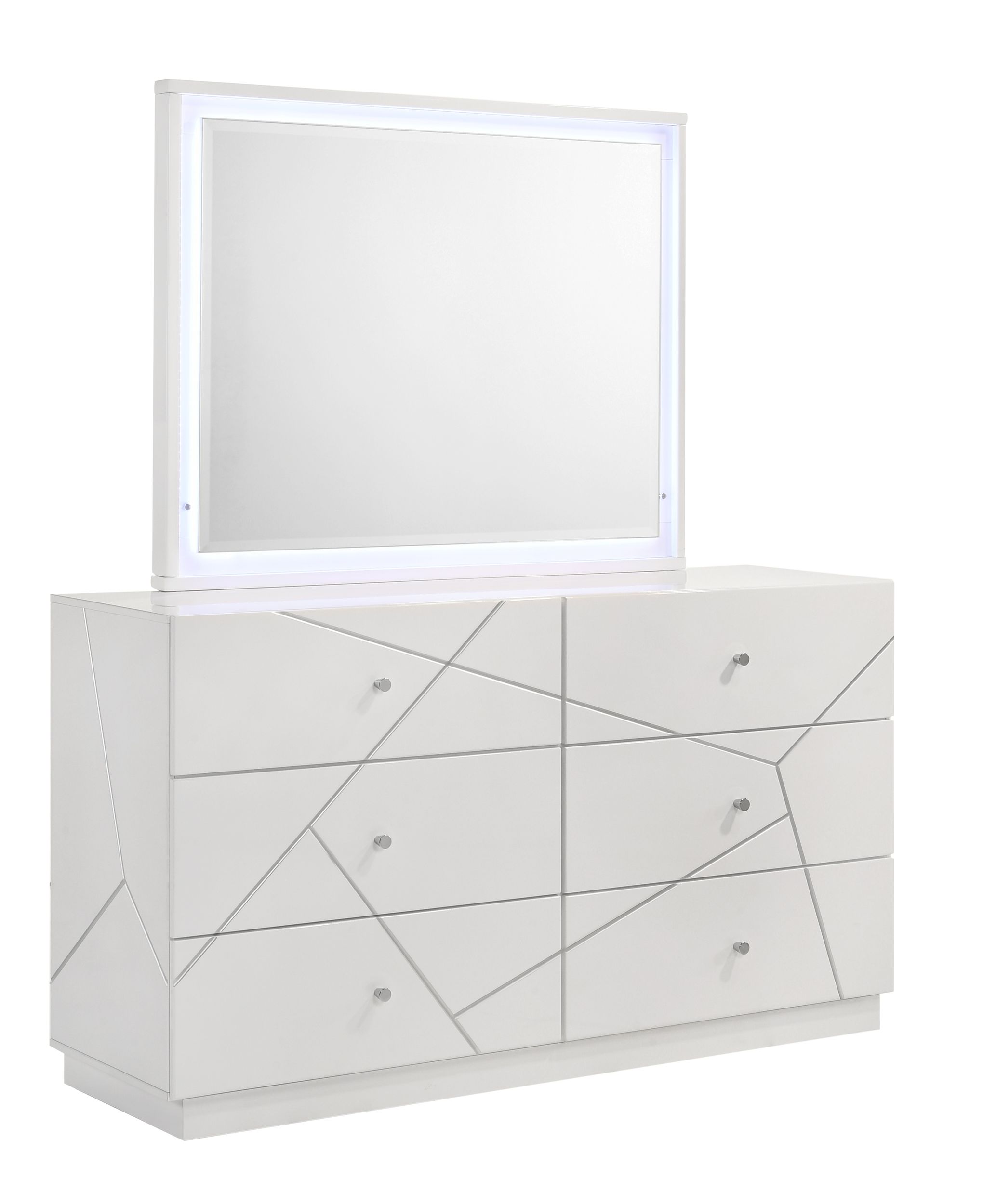 Manhattan Wood Double Dresser w/6 Drawers