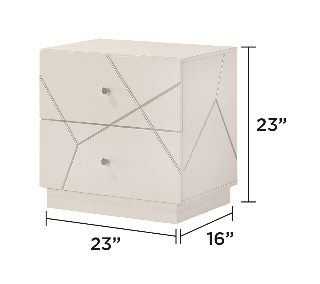 Manhattan Wood Nightstand w/2 Drawers