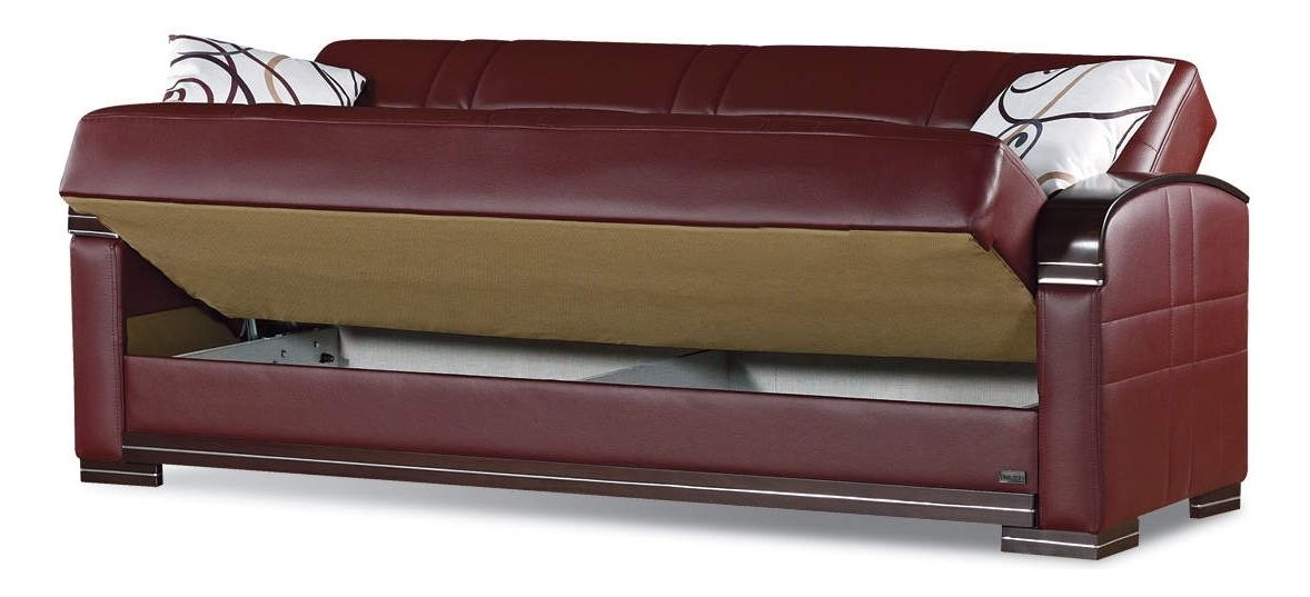 Manhattan Bonded Leather Storage Sofabed