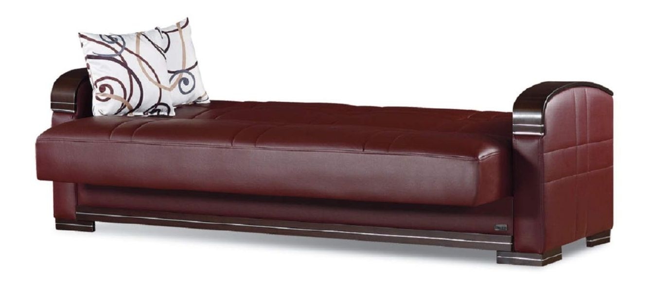 Manhattan Bonded Leather Storage Sofabed