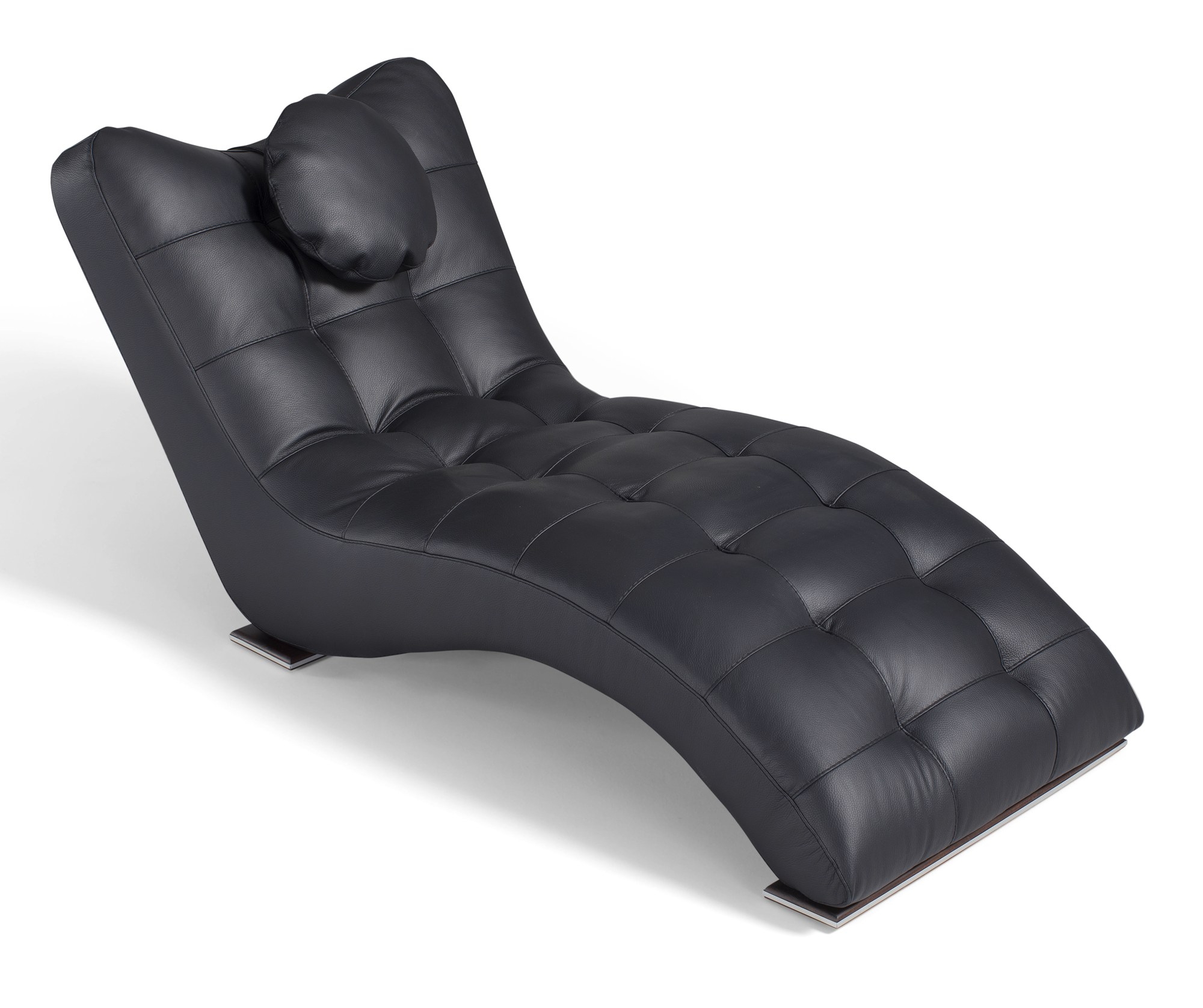 Manhattan Leather Chaise Lounge