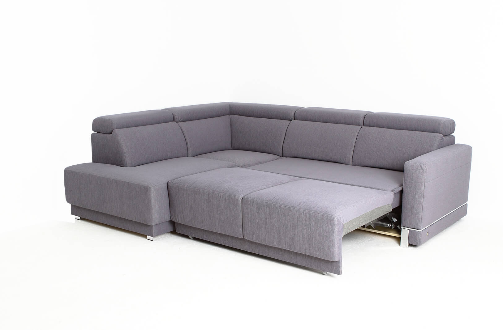 Marburg Fabric L-Shaped Sectional Sofa with Sleeper & Storage