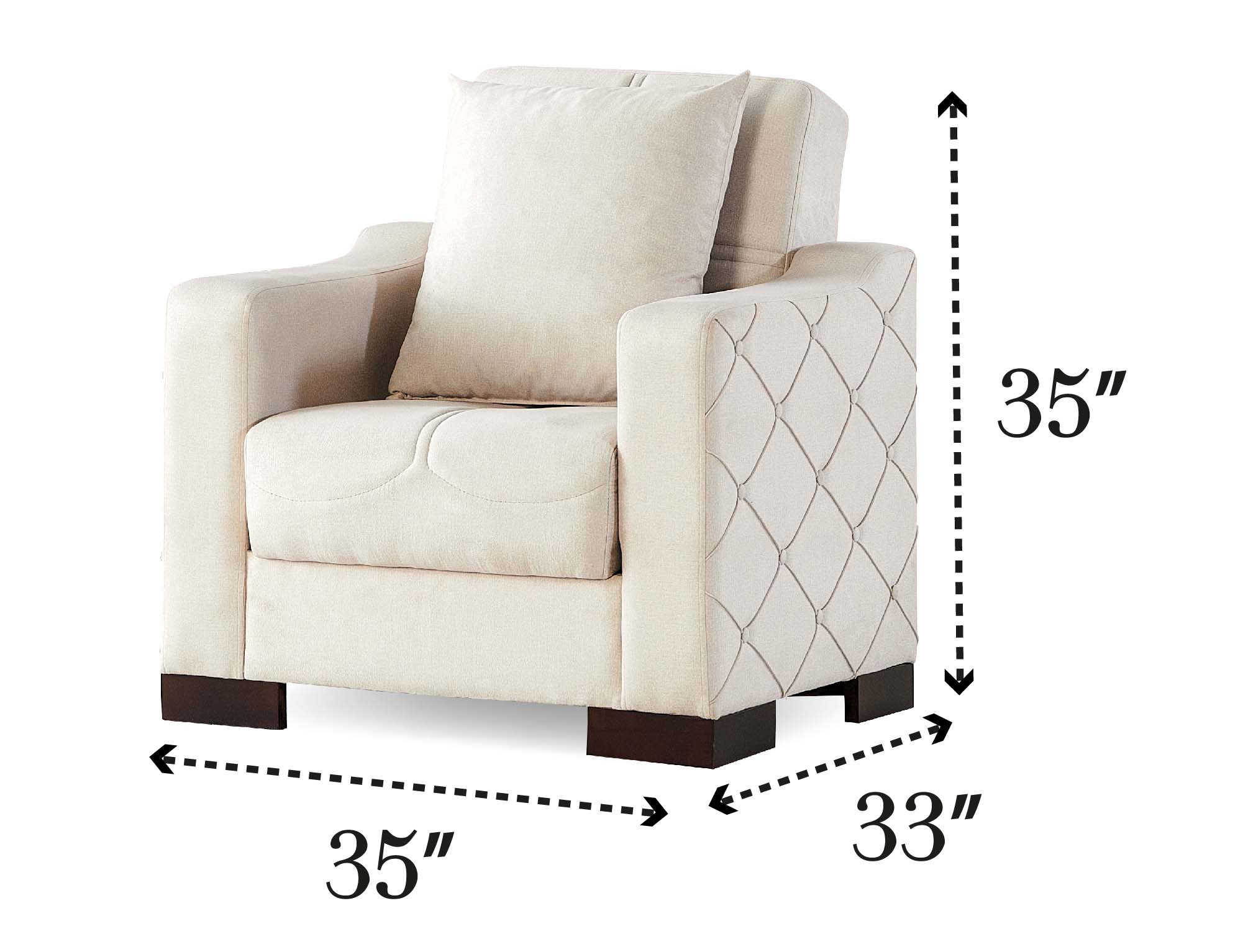 Mardin Woven Microsuede Living Room Set