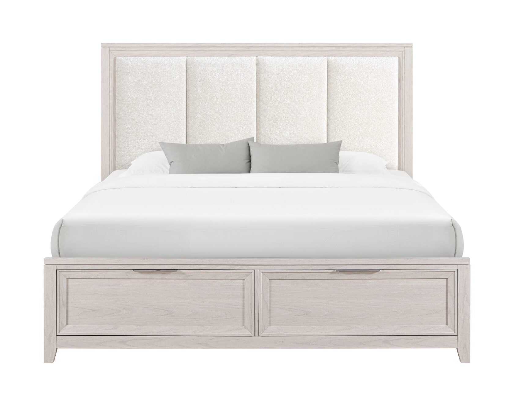 Mariah Storage Panel Bedroom Set with Fabric Headboard