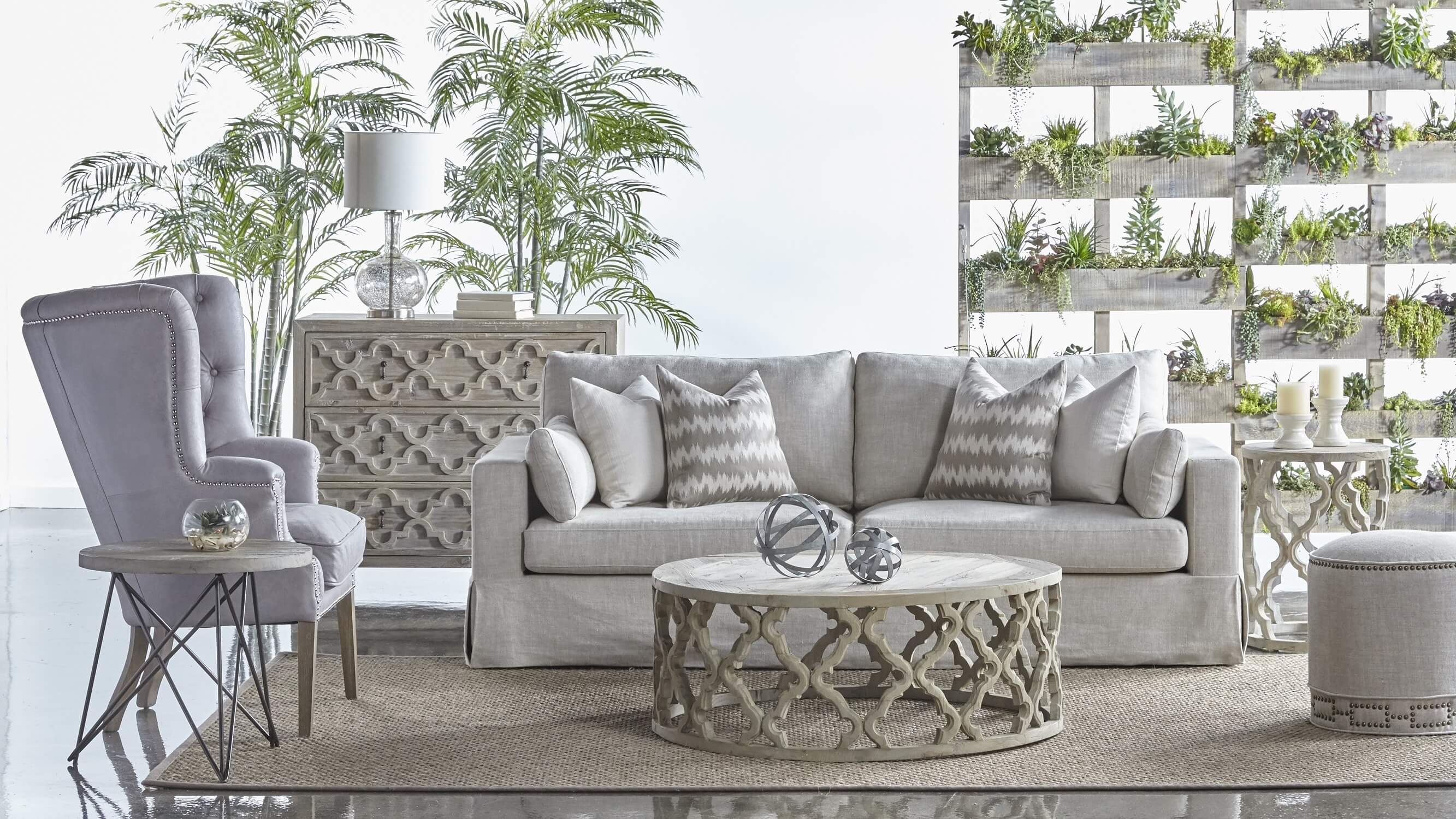 Marlow Fabric Fully Upholstered Ottoman