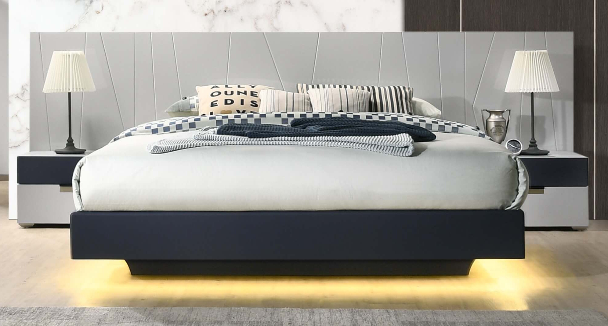 Marsala King Size Platform Bed