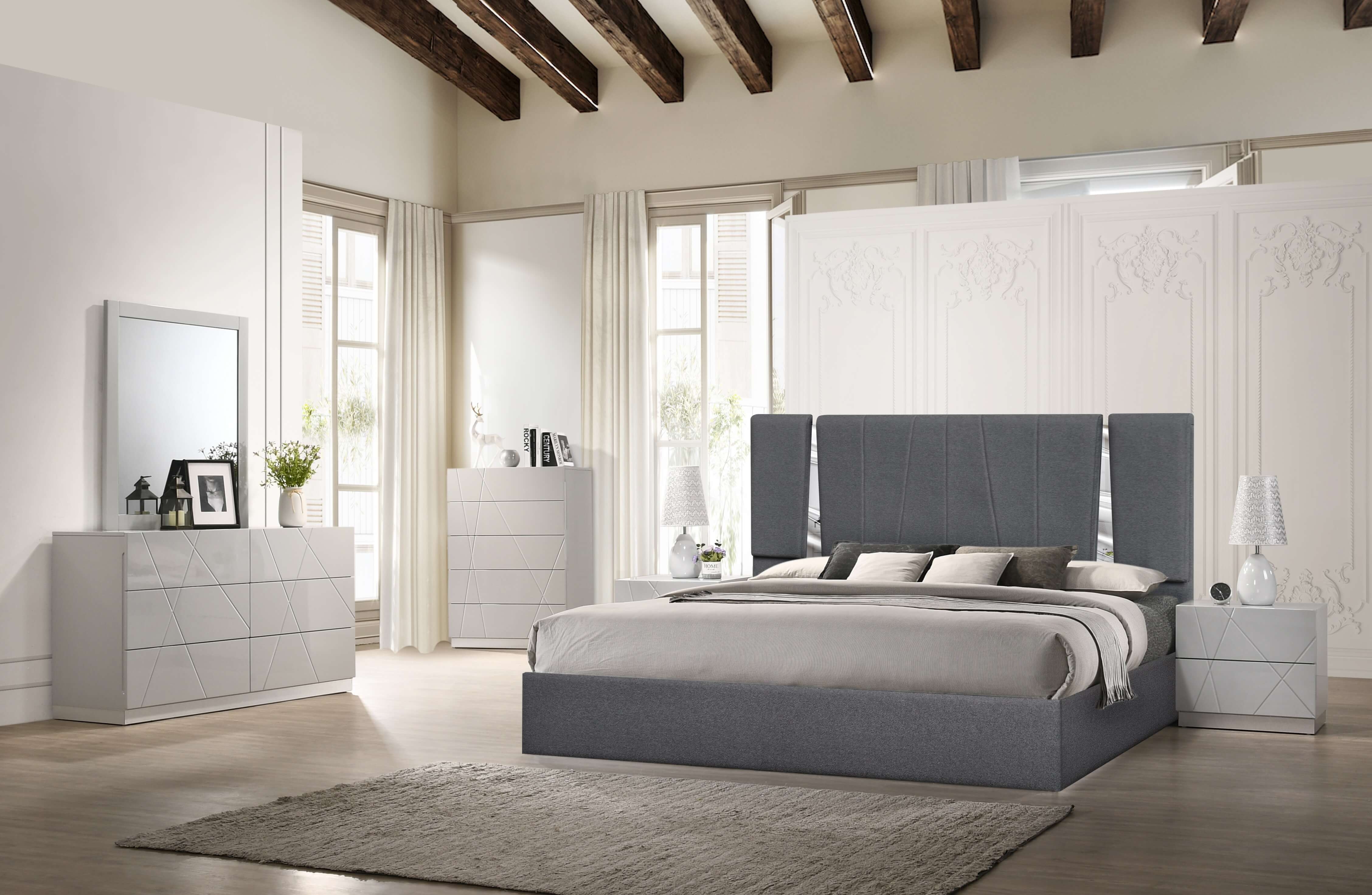 Matissee/Naples Fabric Platform Bedroom Set