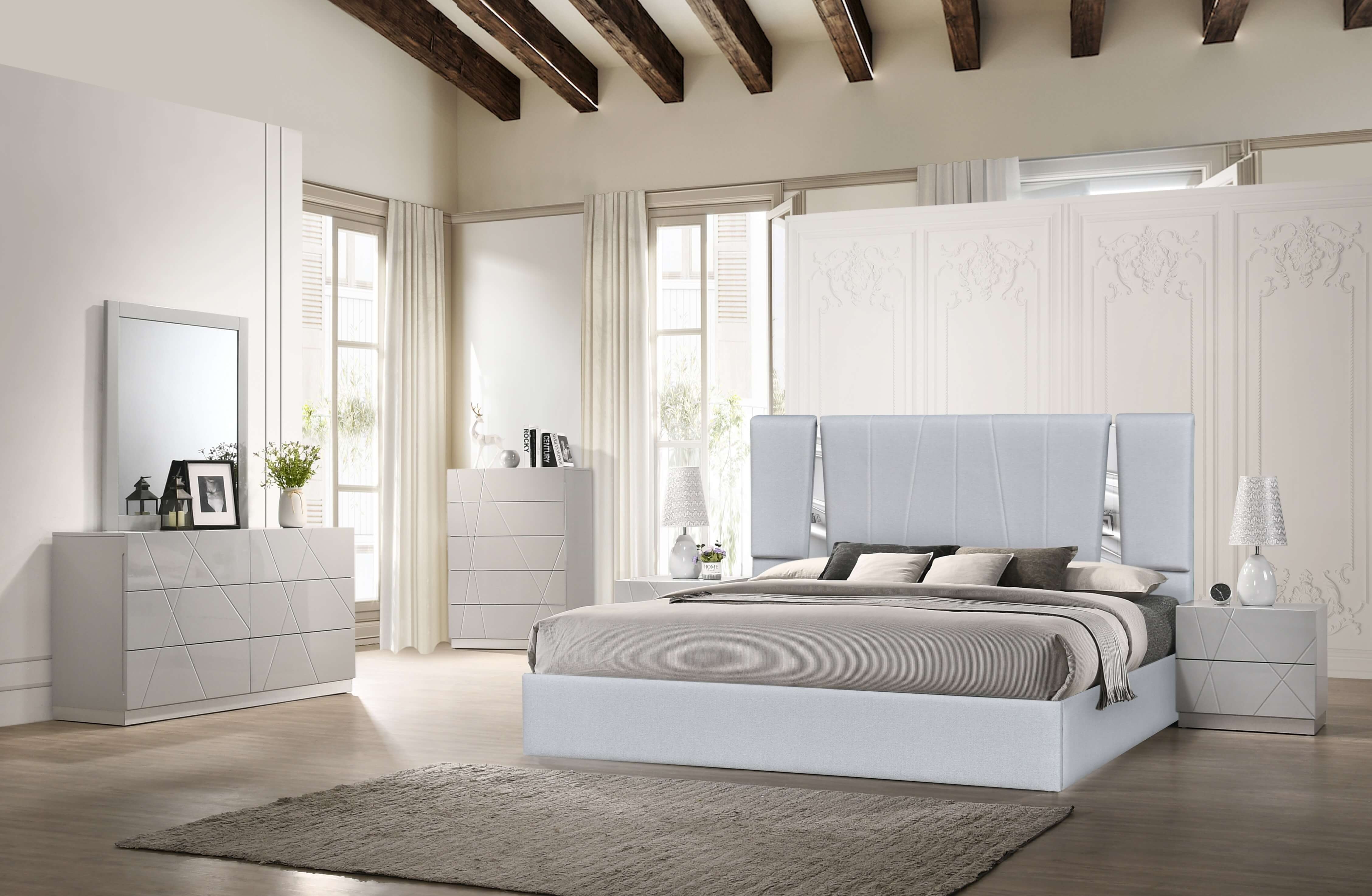 Matissee/Naples Fabric Platform Bedroom Set