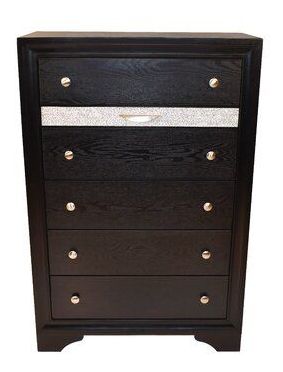 Matrix 5-Drawer Wood Veneer Chest
