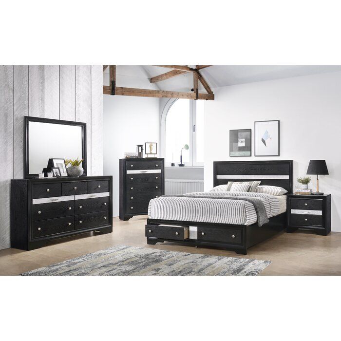 Matrix 5-Drawer Wood Veneer Chest