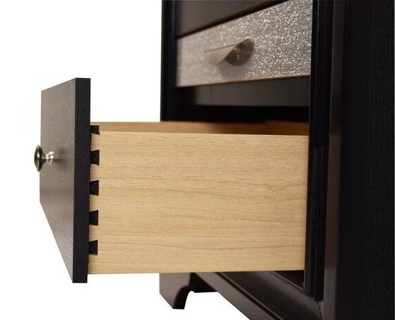 Matrix 5-Drawer Wood Veneer Chest