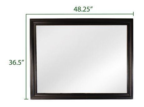 Matrix Rectangular Wood Veneer Mirror