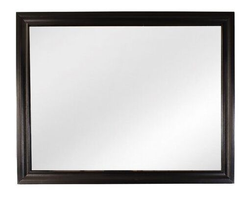 Matrix Rectangular Wood Veneer Mirror