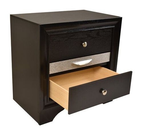 Alcott Hill 2 Drawer Nightstand Made With Wood