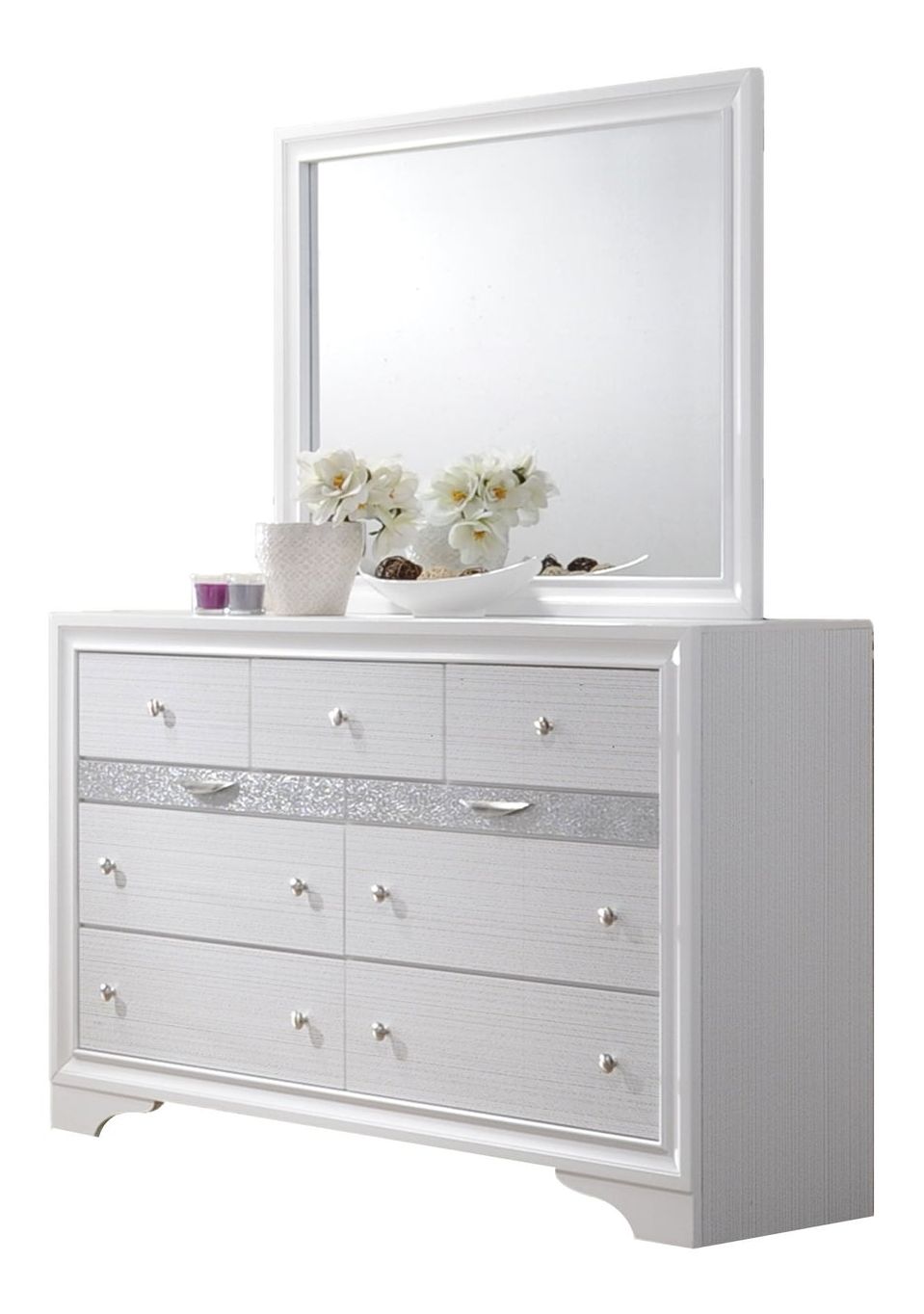 Matrix Rectangular Wood Veneer Mirror
