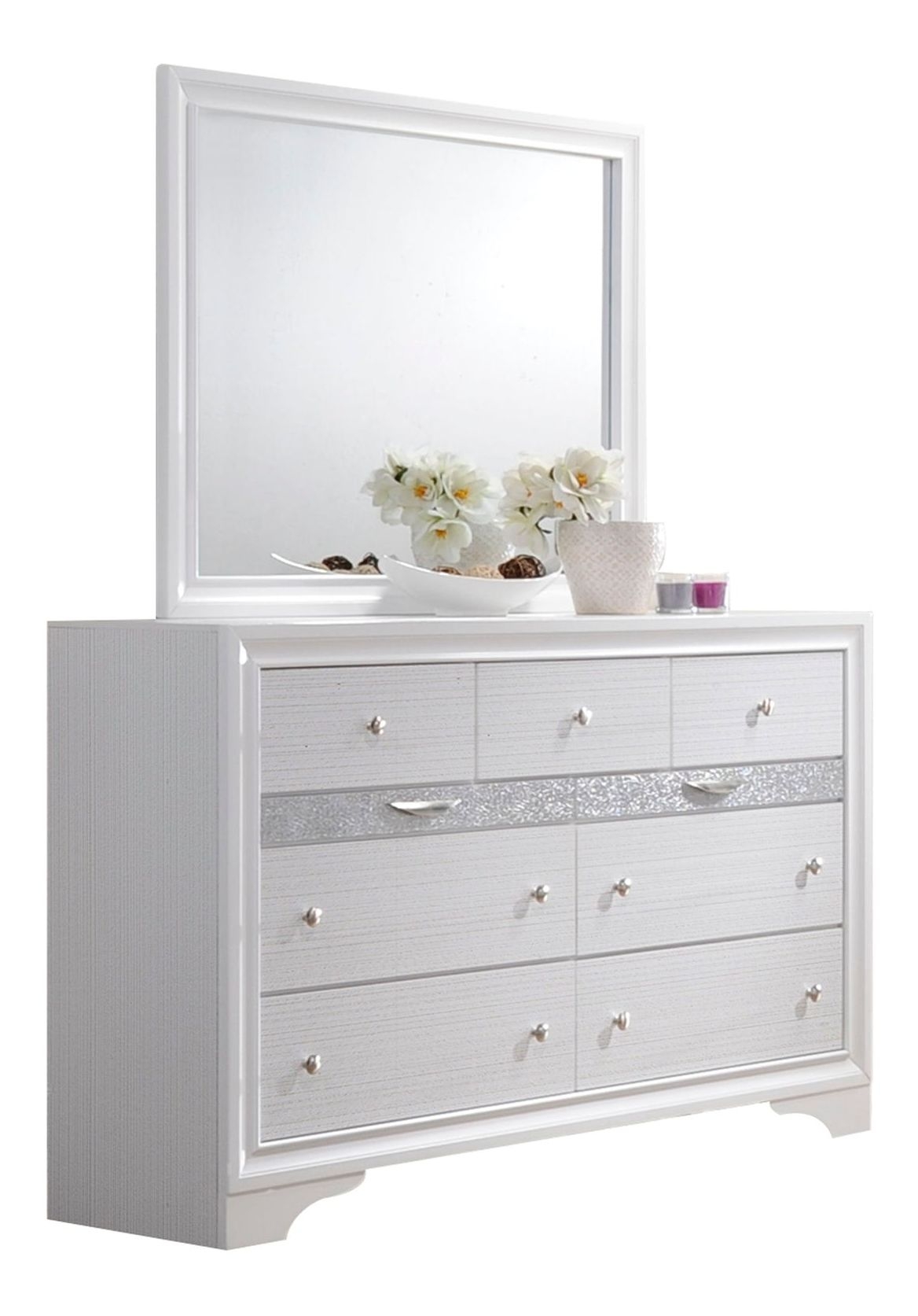 Matrix Rectangular Wood Veneer Mirror