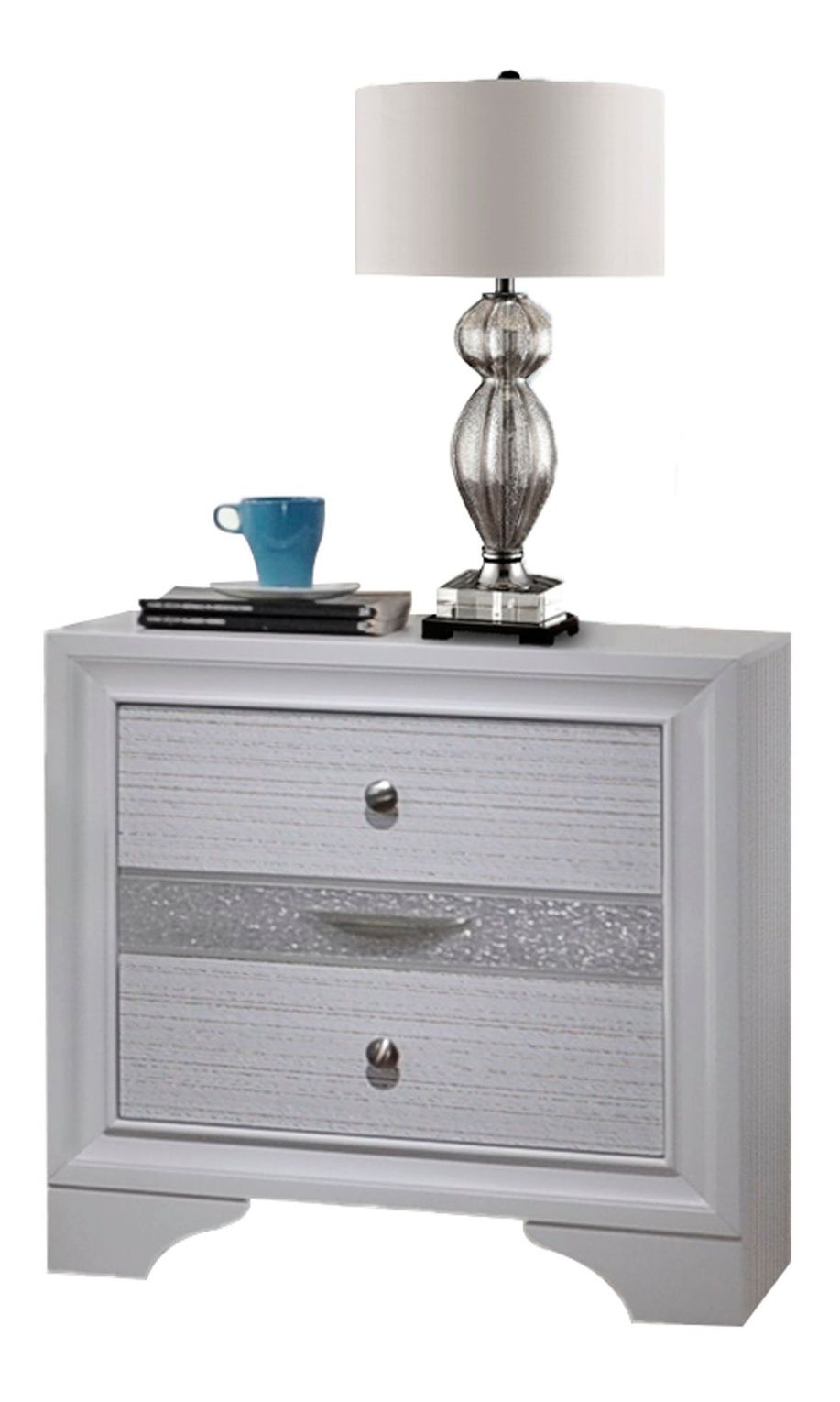 3 Piece Bedroom Set Includes Bed Frame Nightstand 