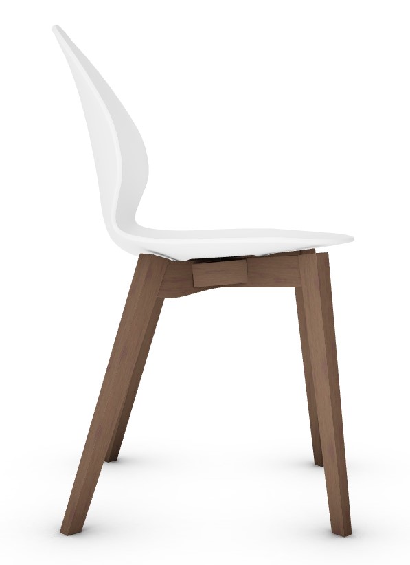 Basil Polypropylene/Wood Dining Chair