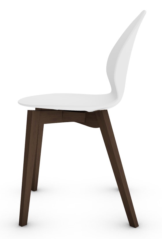 Basil Polypropylene/Wood Dining Chair