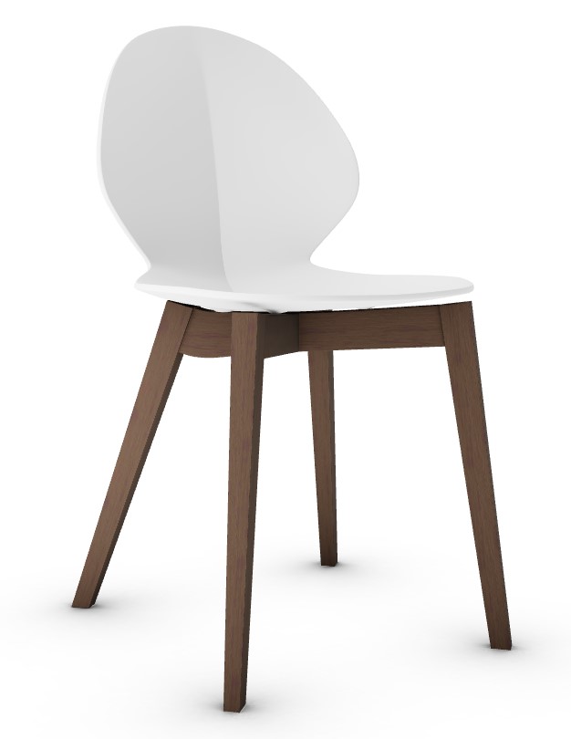 Basil Polypropylene/Wood Dining Chair