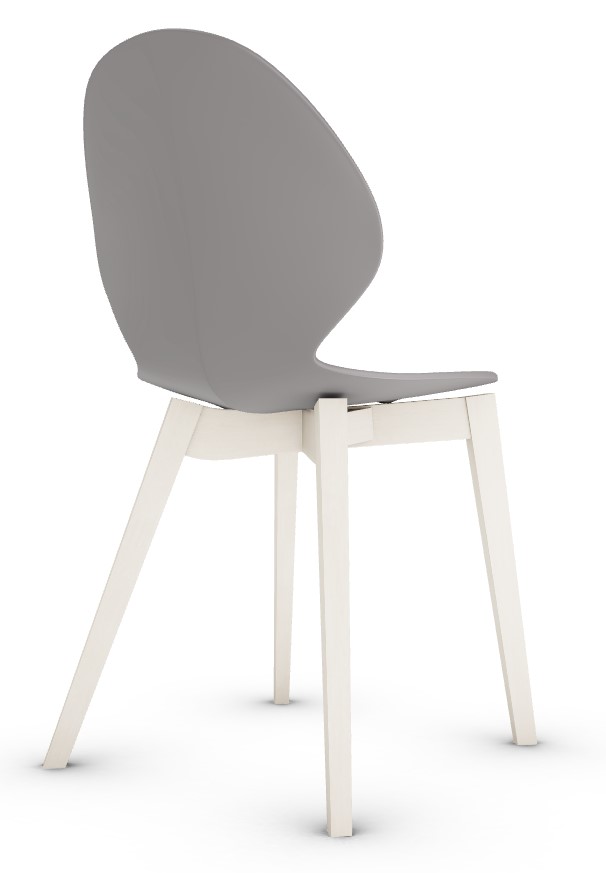 Basil Polypropylene/Wood Dining Chair