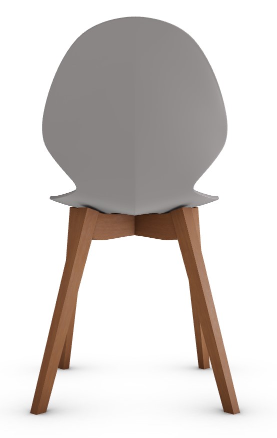 Basil Polypropylene/Wood Dining Chair