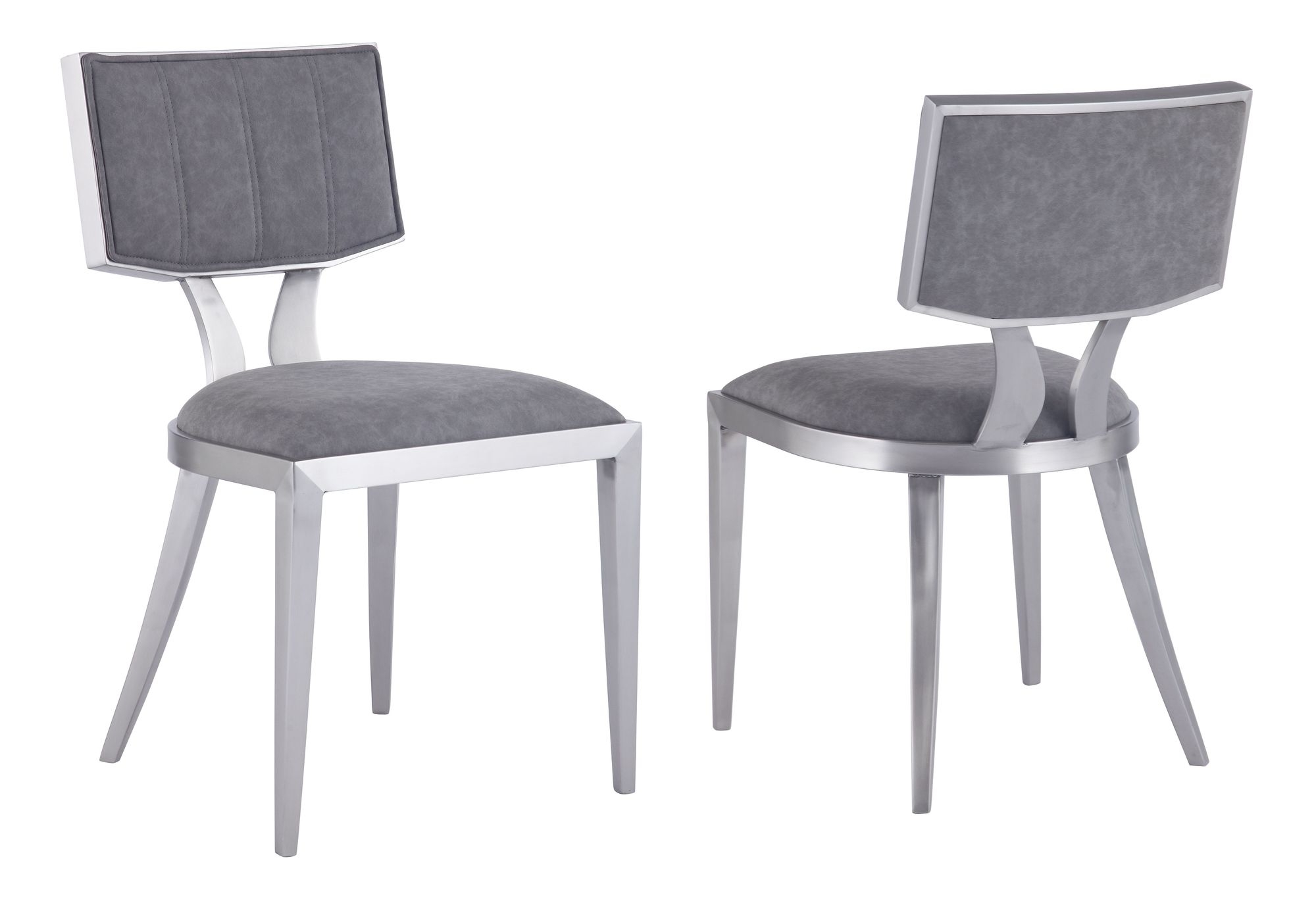 Mavis Mid-century Modern PU Side Chair w/Floating Back
