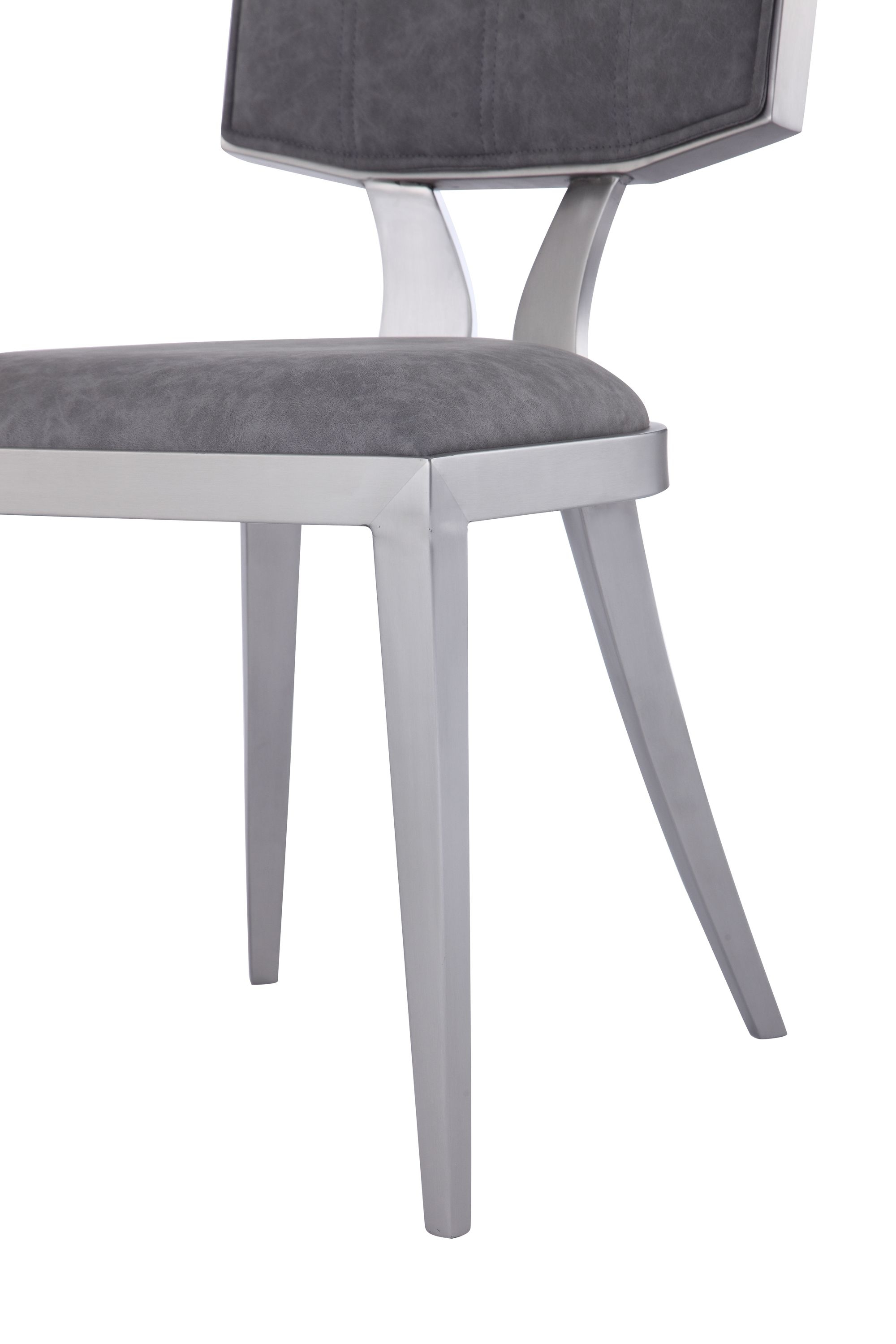 Mavis Mid-century Modern PU Side Chair w/Floating Back