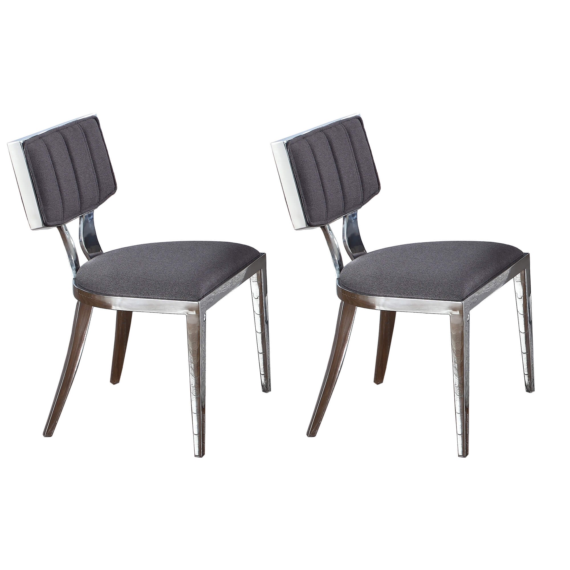 Mavis Mid-century Modern Fabric Side Chair w/Floating Back