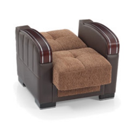 Maya Polyester/PU Convertible Storage Chair