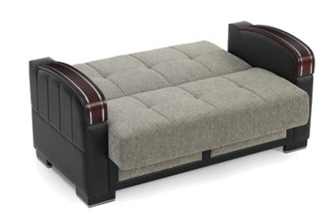 Maya Polyester/PU Convertible Storage Living Room Set