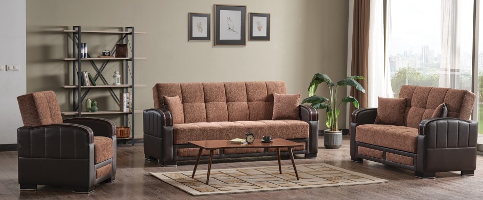 Maya Polyester/PU Convertible Storage Chair