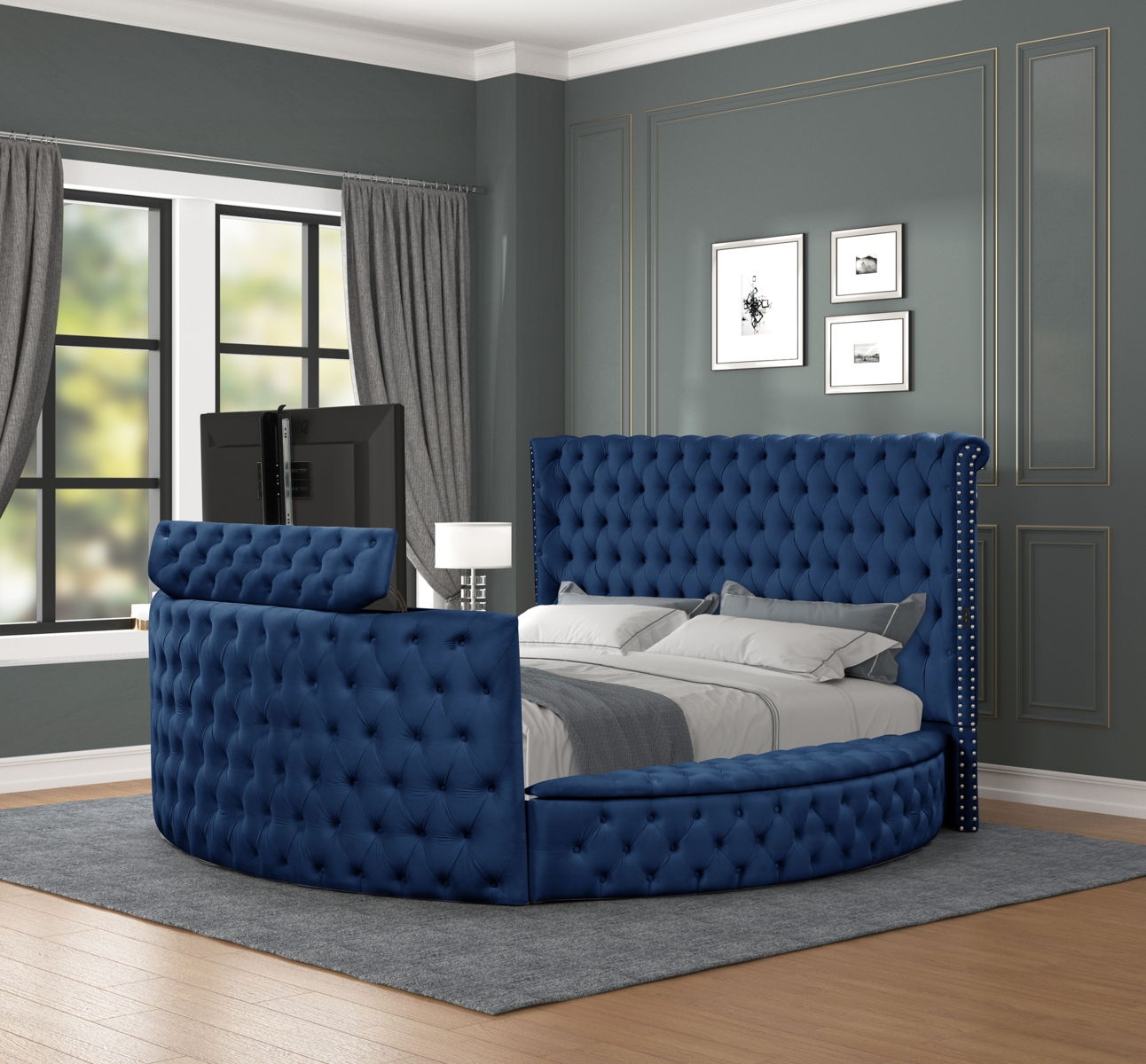 Maya Modern Style 4 Pc King Bedroom Set