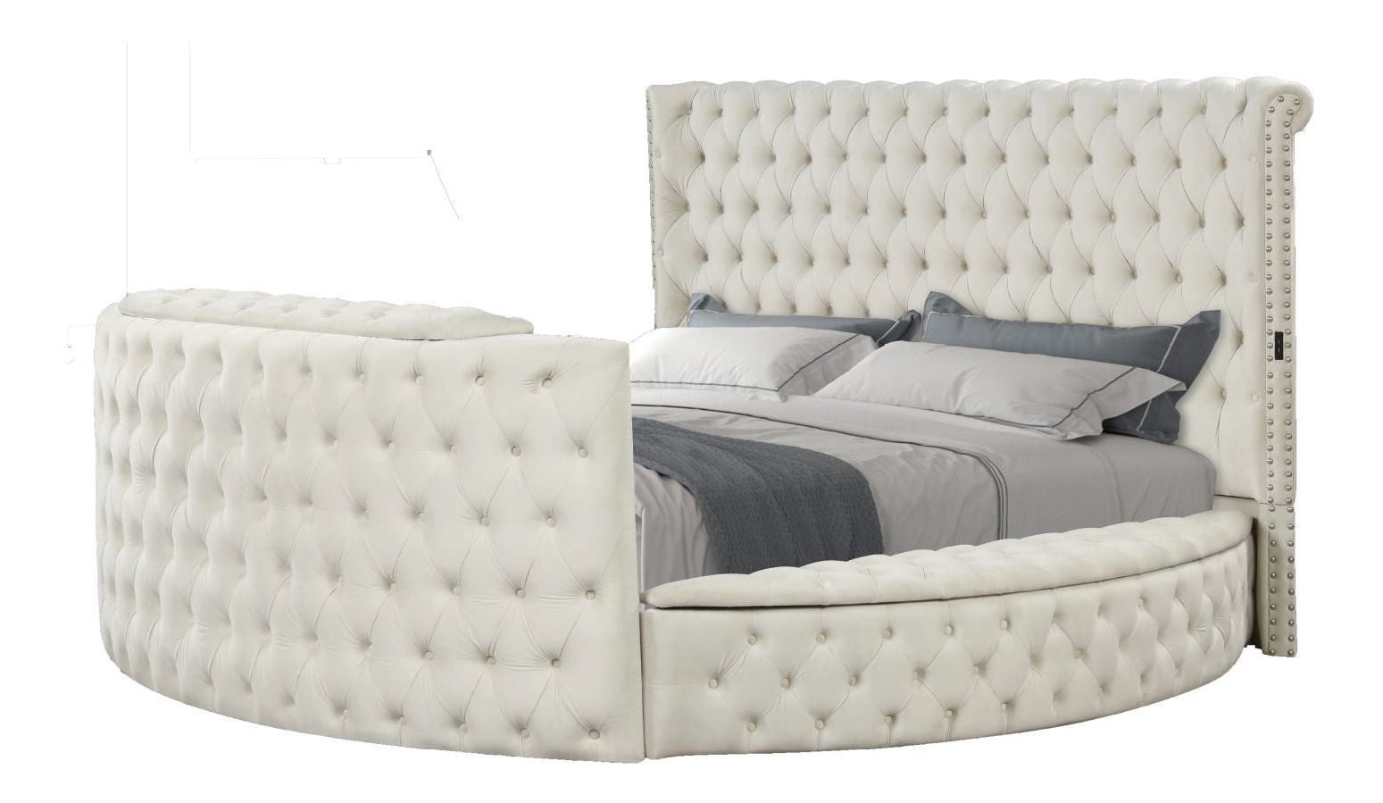 Luxus Collection Modern Round Shaped Velvet