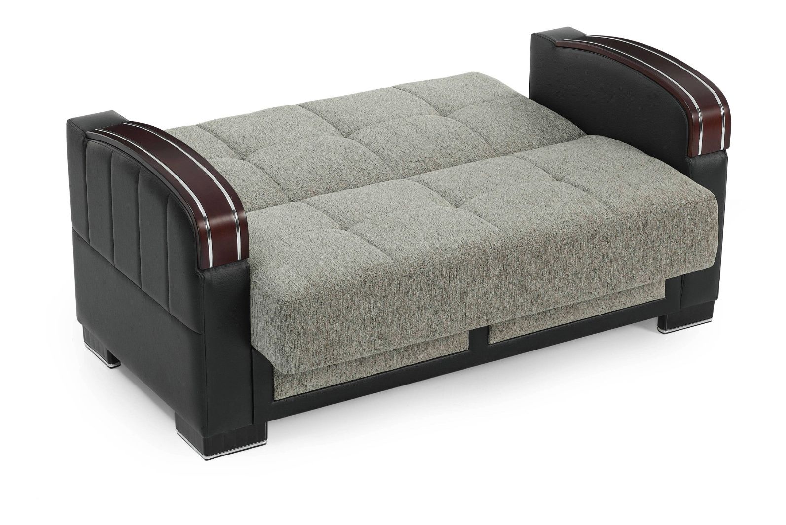 Maya Chenille Fabric Convertible Storage Loveseat