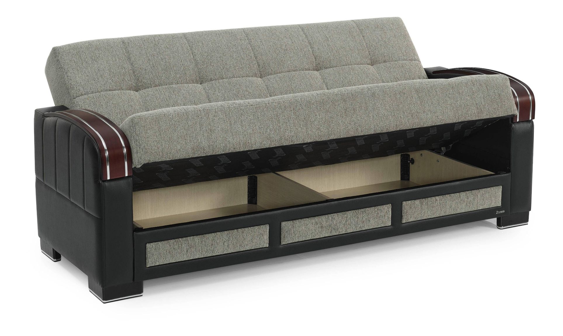 Maya Chenille Fabric Convertible Living Set