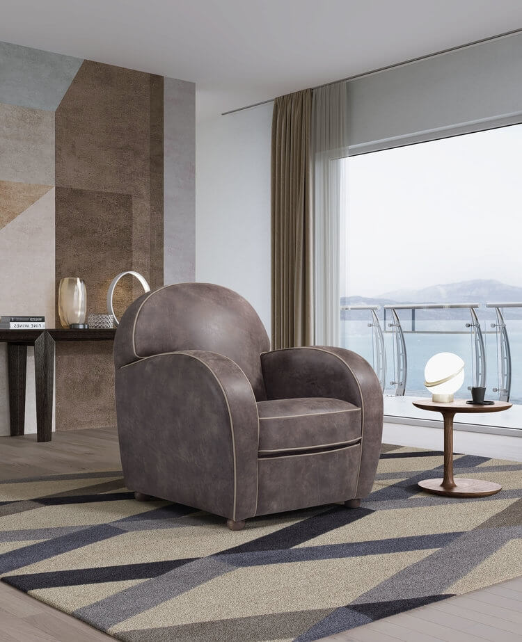Maya Leather Armchair by Diven Living