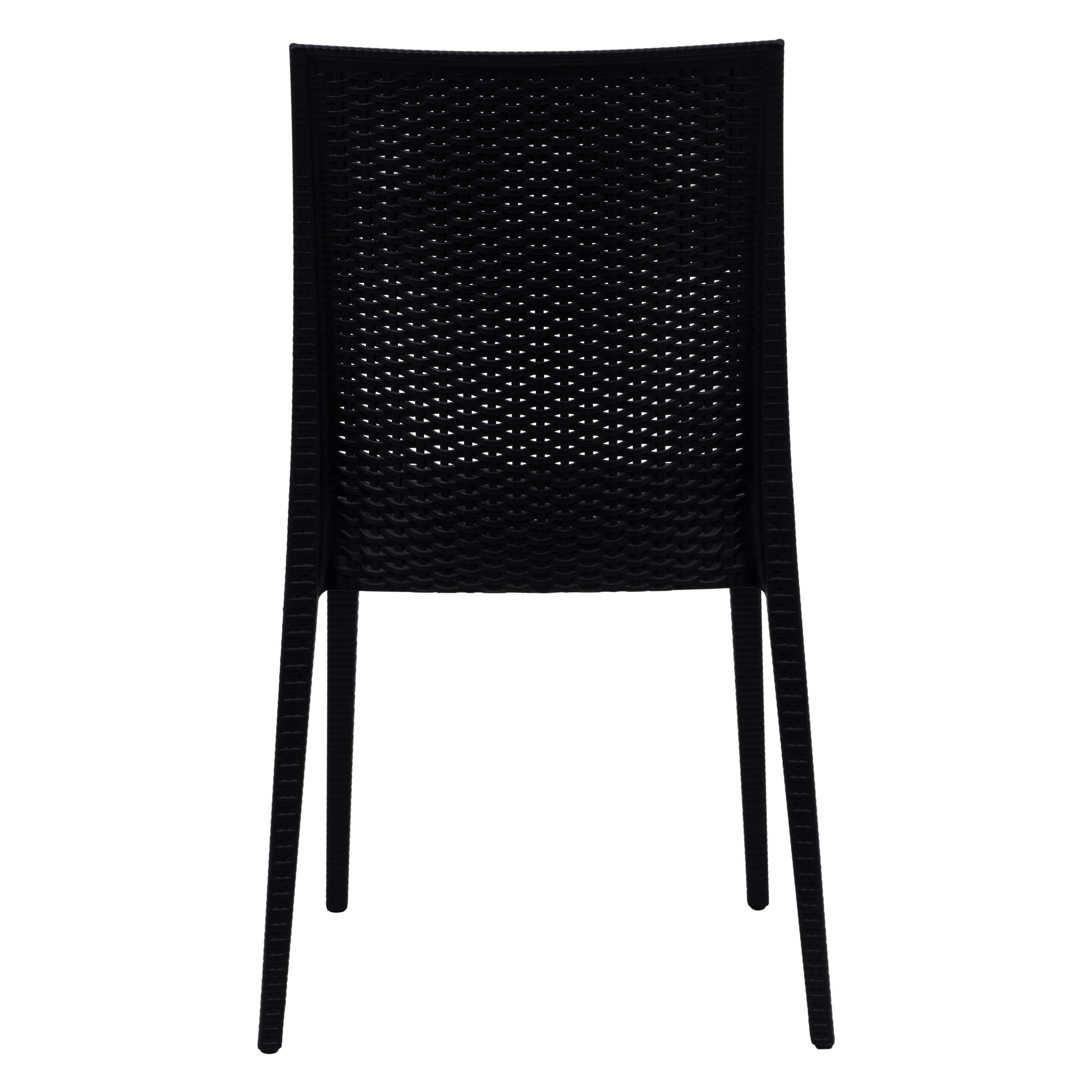 Mace Outdoor Polypropylene Dining Chair (Set of 2)