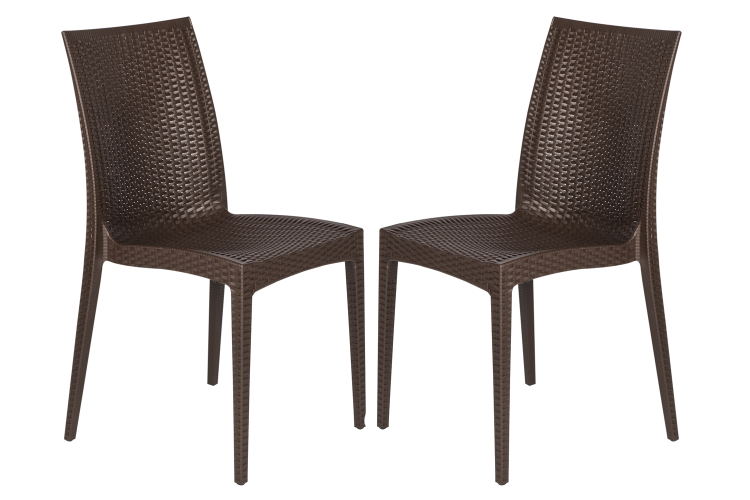 Mace Outdoor Polypropylene Dining Chair (Set of 2)