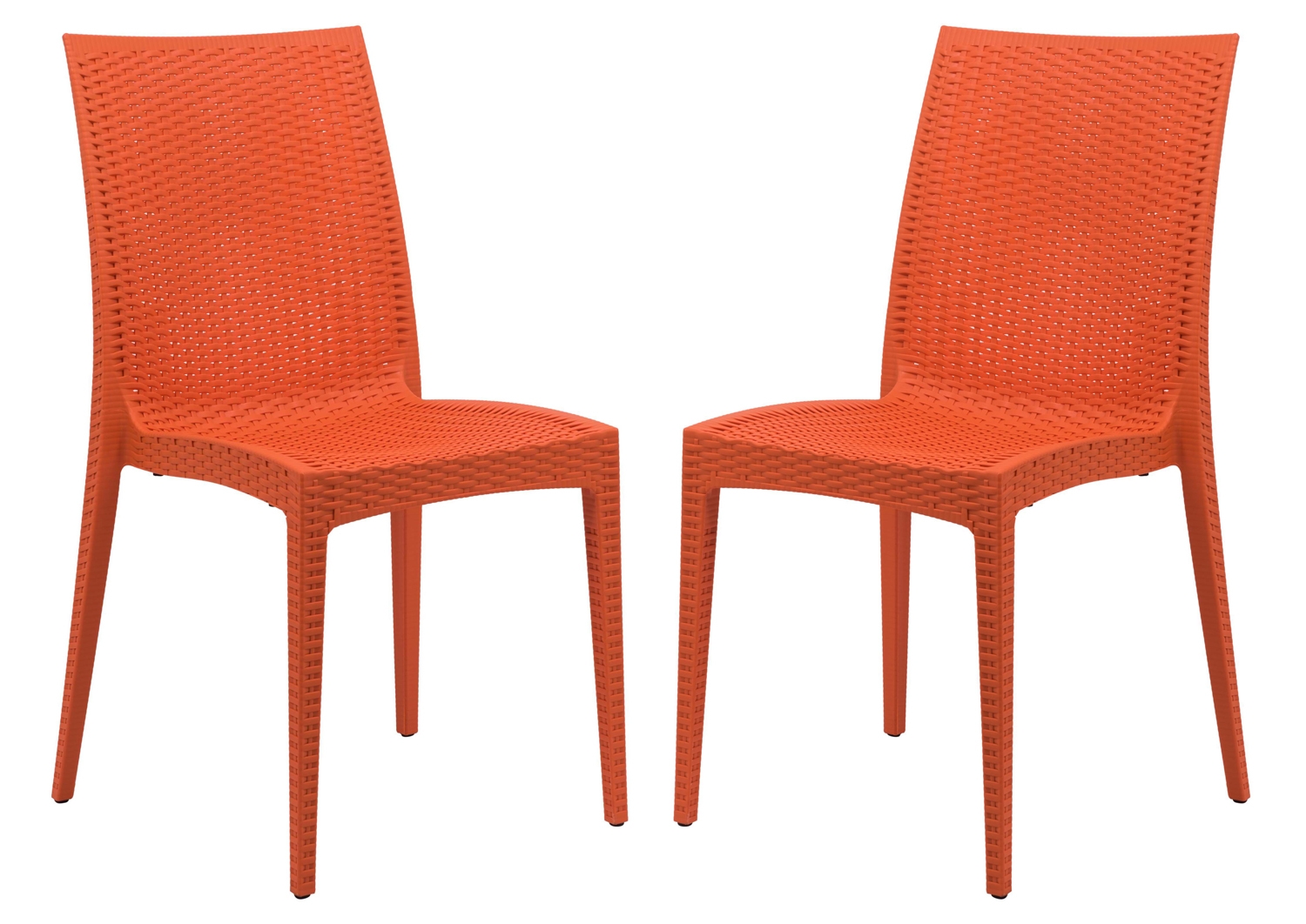 Mace Outdoor Polypropylene Dining Chair (Set of 2)