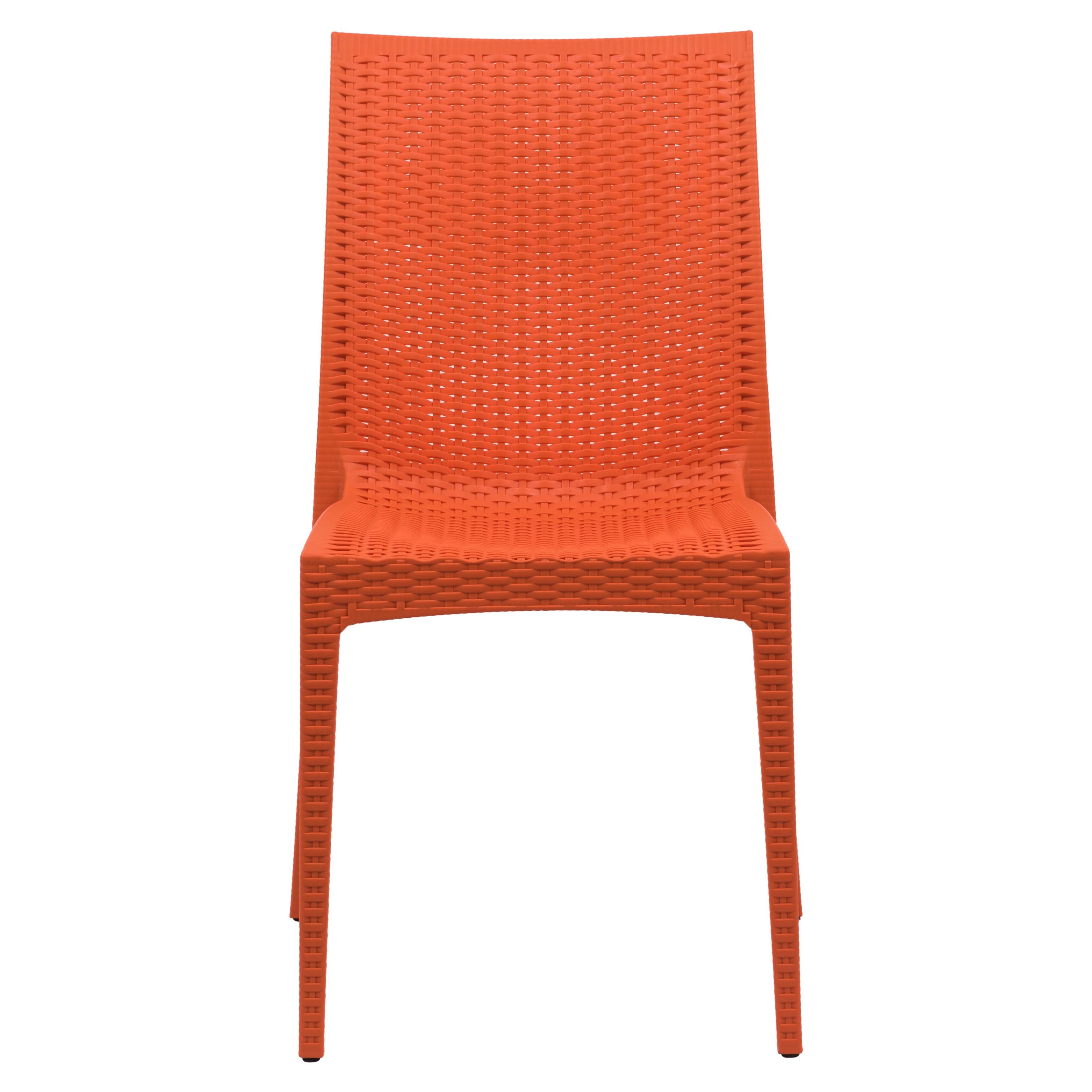 Mace Outdoor Polypropylene Dining Chair (Set of 4)