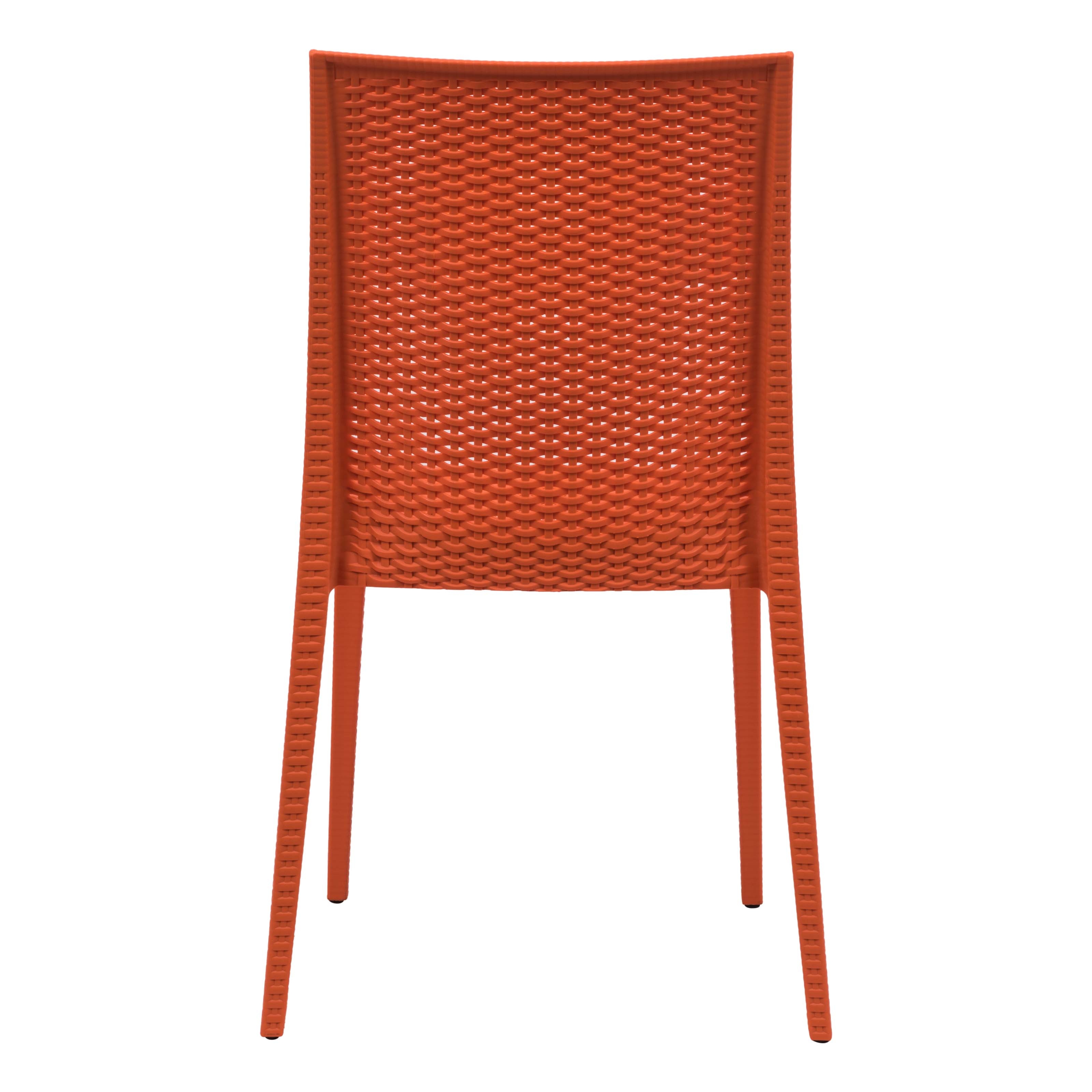 Mace Outdoor Polypropylene Dining Chair (Set of 4)
