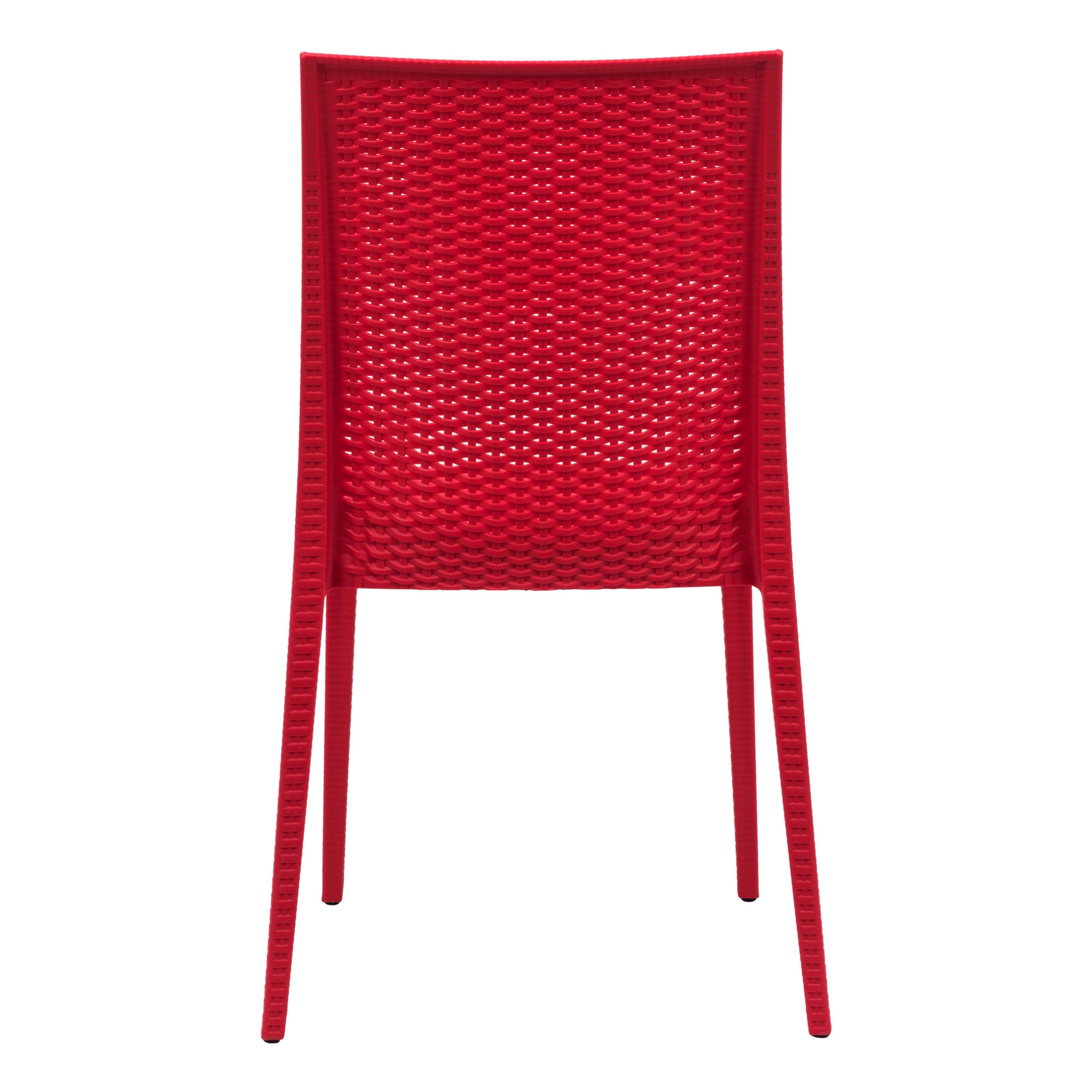 Mace Outdoor Polypropylene Dining Chair (Set of 2)