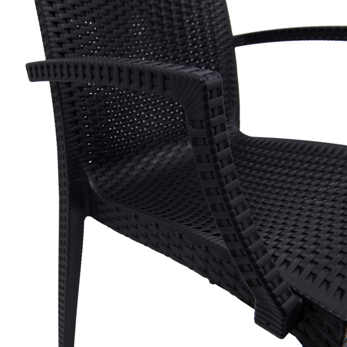 Mace Outdoor Polypropylene Dining Arm Chair (Set of 4)