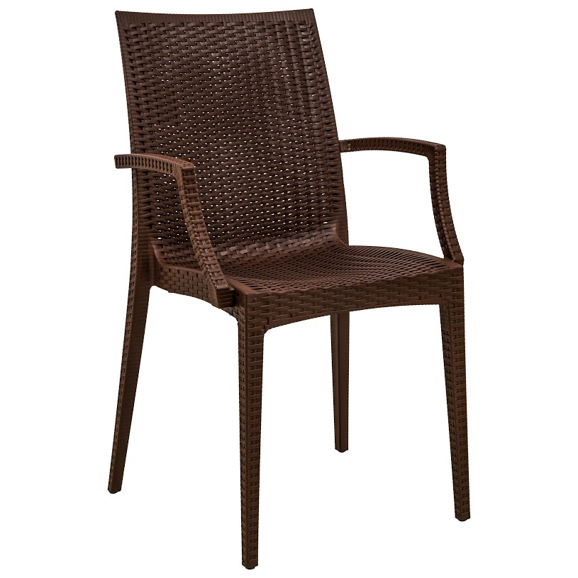 Mace Outdoor Polypropylene Dining Arm Chair