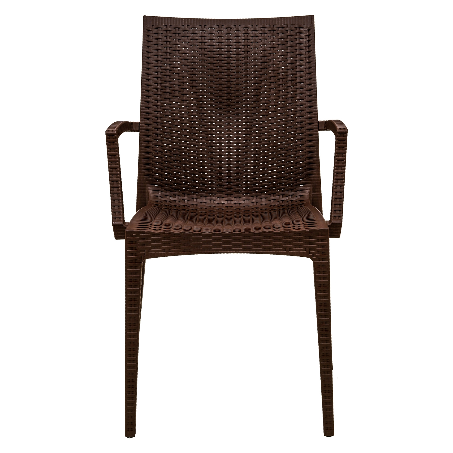 Mace Outdoor Polypropylene Dining Arm Chair (Set of 2)