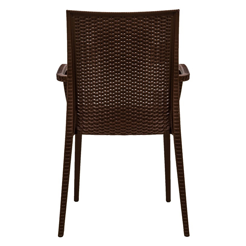Mace Outdoor Polypropylene Dining Arm Chair (Set of 4)