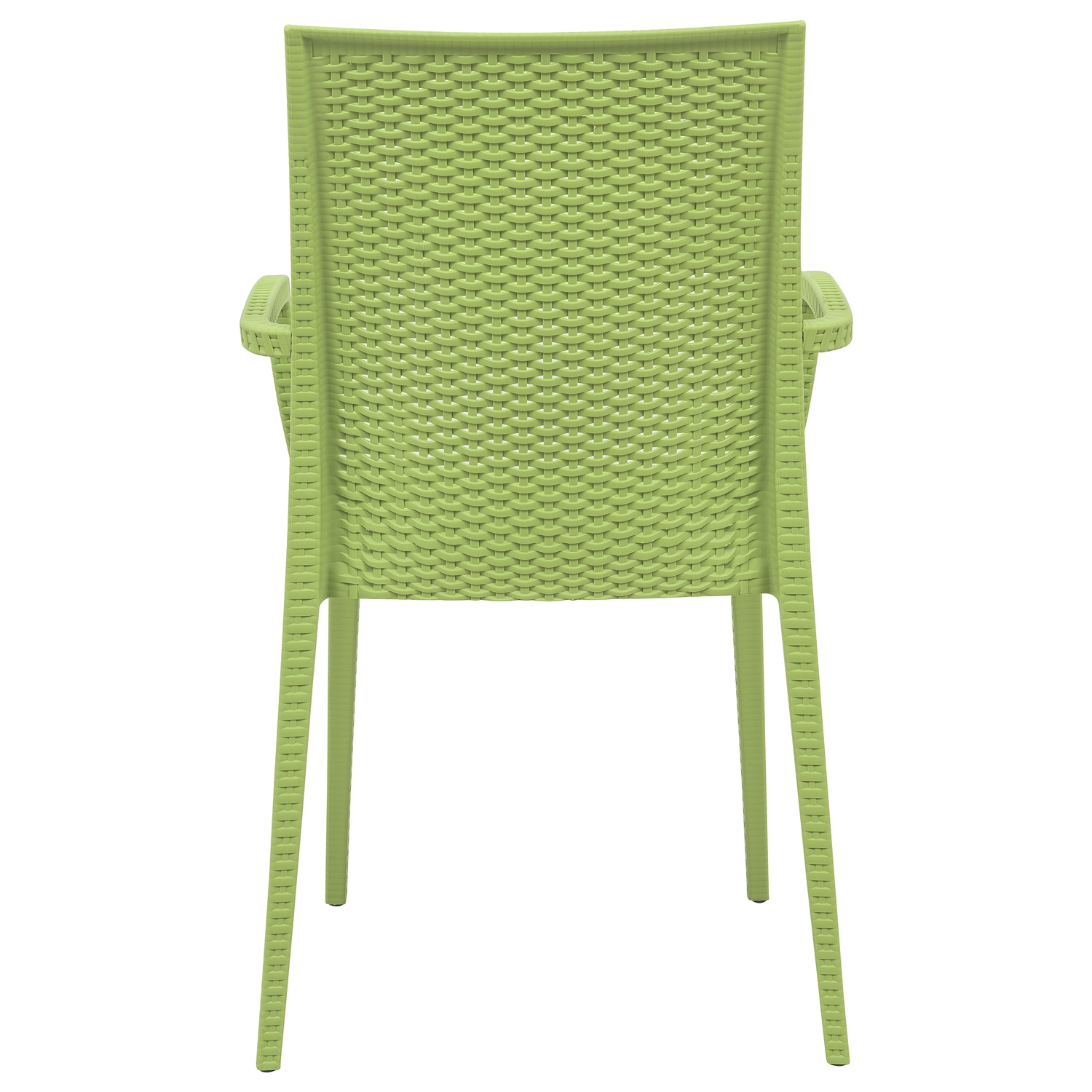 Mace Outdoor Polypropylene Dining Arm Chair (Set of 4)